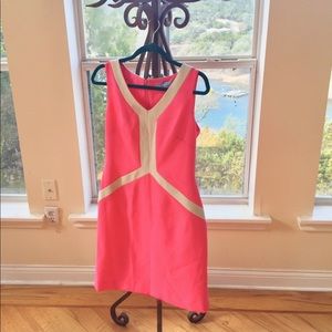 Antonio Melani Hot Pink Sheath Tan Accent, NWOT